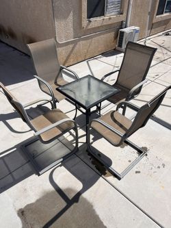 Patio Set Small Table And 5 Chairs