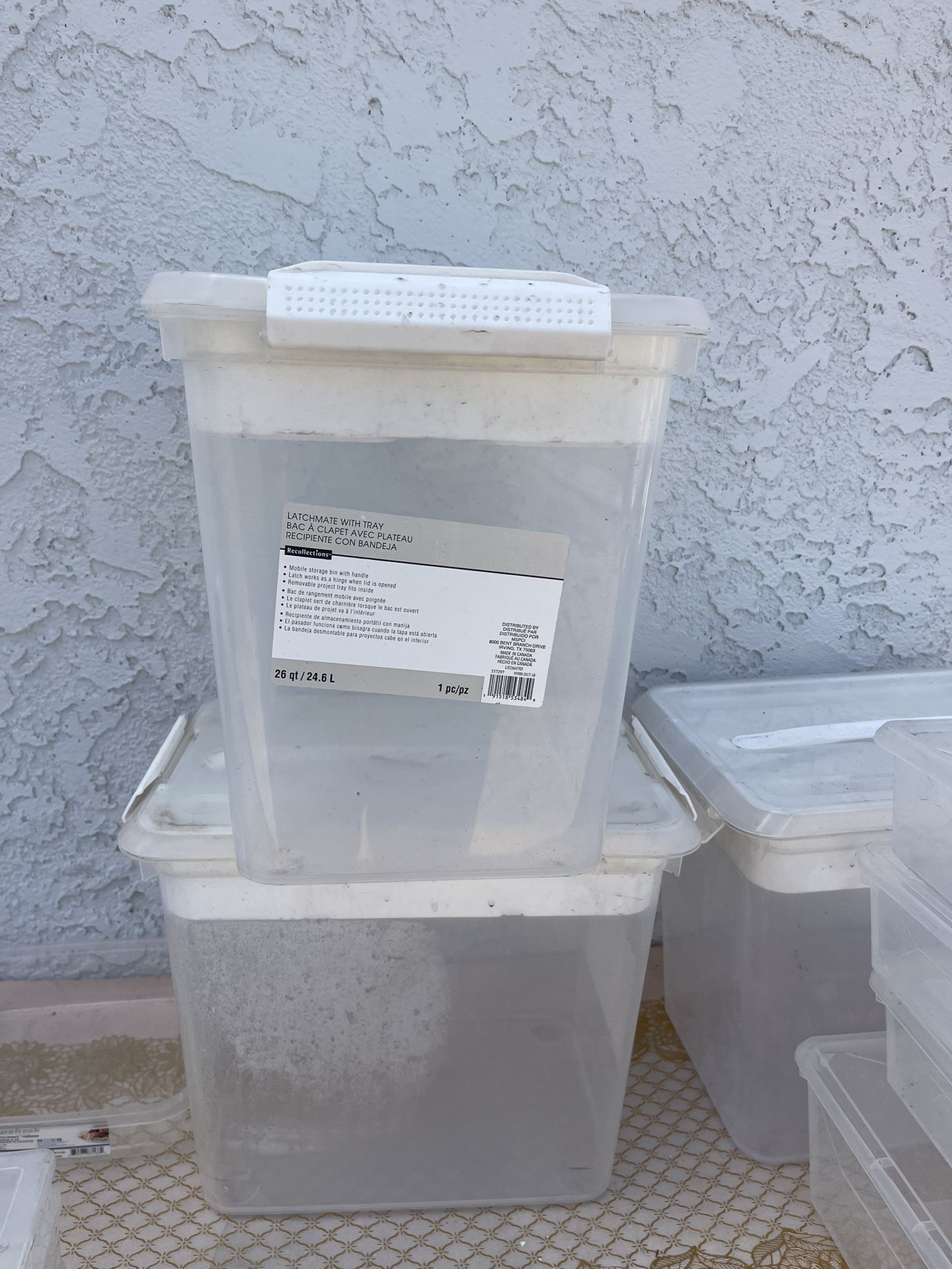 Storage and organizational bins from Michael’s