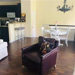 Crate & Barrel leather chair