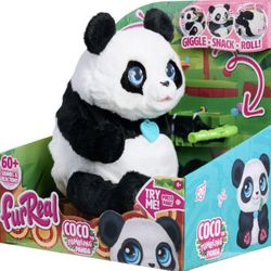 furReal Coco the Tumbling Panda Interactive Plush New 60+ Sounds & Motions, Giggles, Rolls, Ages 4+