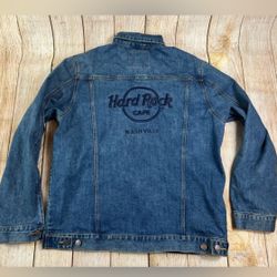 Hard Rock Cafe Nashville Repreve Denim Button Down  Jacket  Size XL