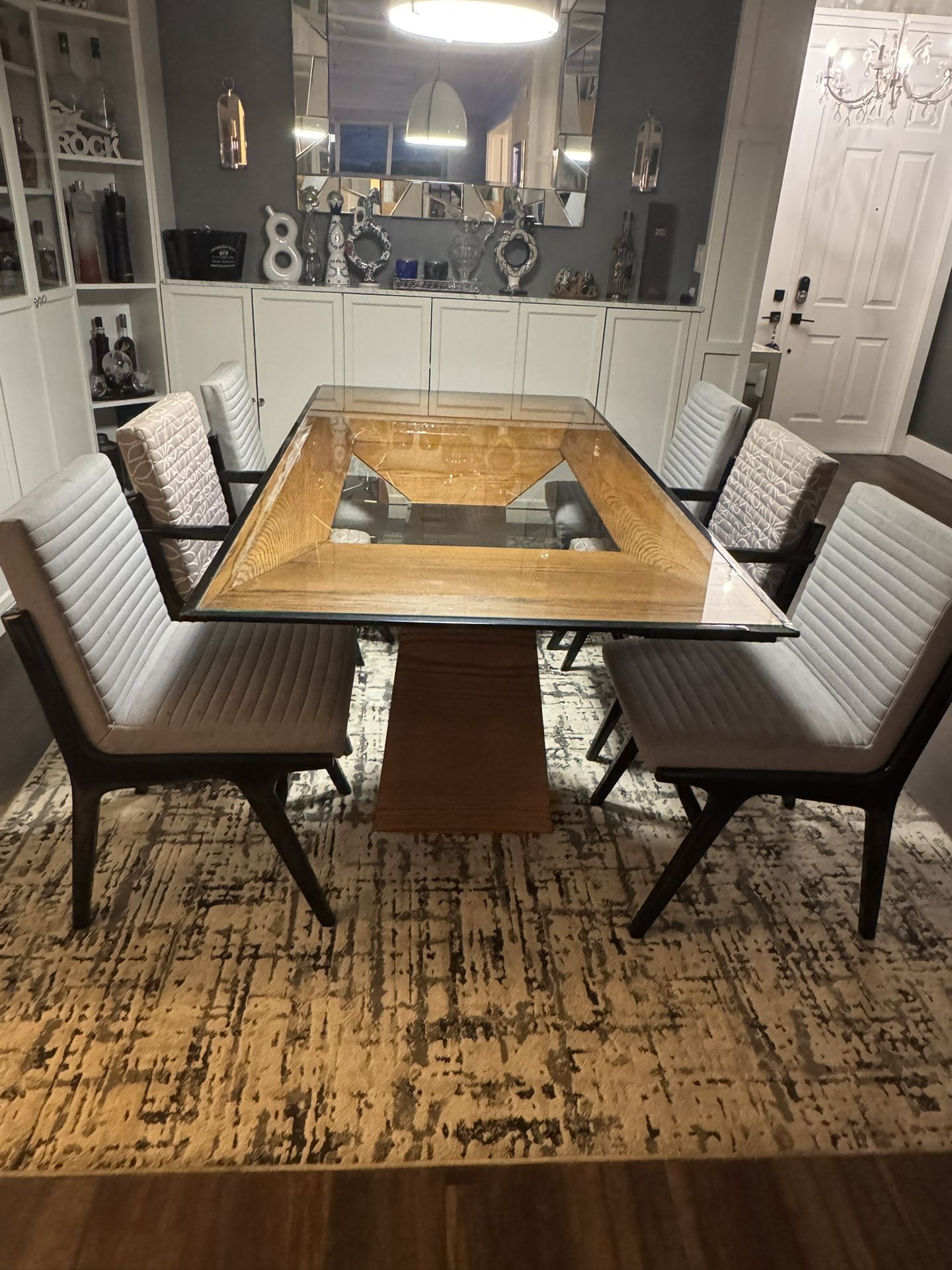 Glass Dining Room Table With Chairs