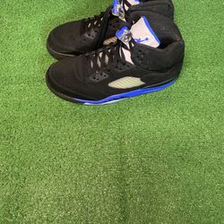 Air Jordan Retro Race Blue 5s In Great Condition But No Box. 