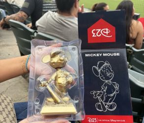 Los Angeles Angels GOLD Mickey Mouse Bobblehead SGA 8/12/26 Giveaway