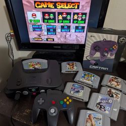 N64 bundle W/Mario kart And More