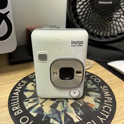 Fujifilm Instax Mini Liplay Hybrid Instant Camera - Stone White, Asking $80