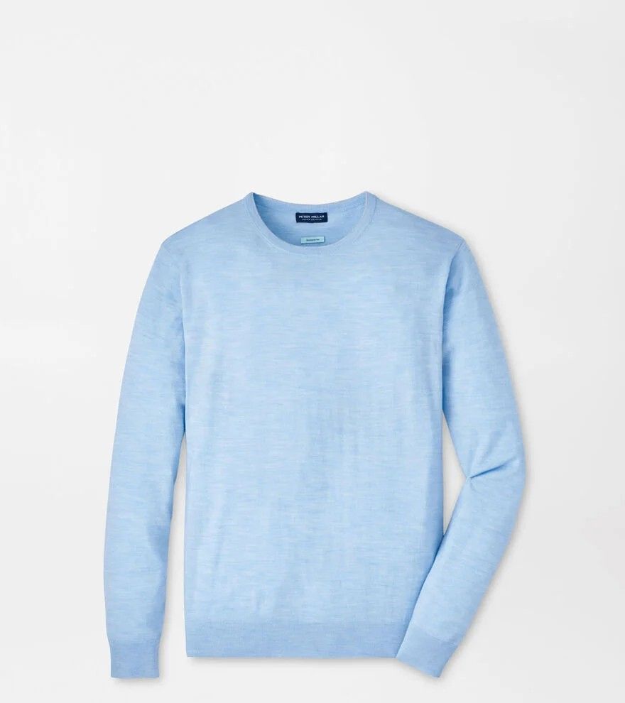 Peter Miller Crown Soft Cotton Silk Men's Pullover Sweater Top Long Sleeve Shirt Size XXL Extra Large Soft Blue