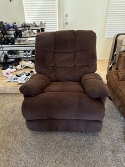 Plush Brown Recliner Chair