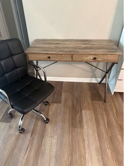 Desk and chair