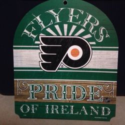 Philadelphia Flyers Hockey Wooden Plaque Wall Hanging