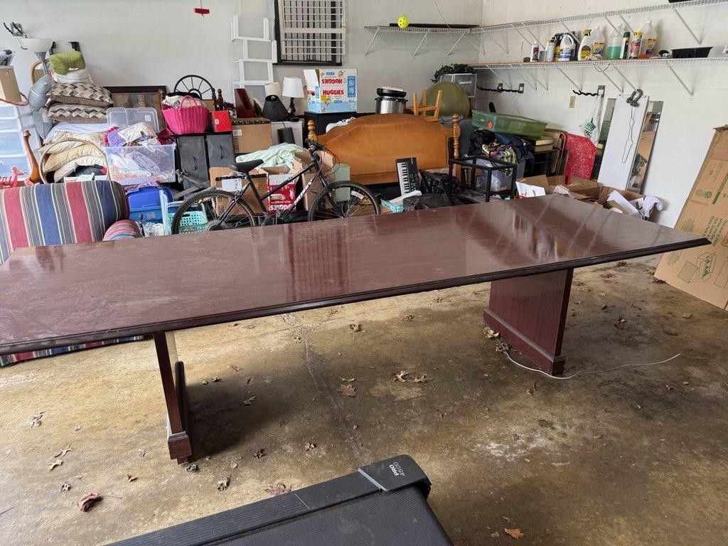 10ft Conference Meeting Table W/ 6 Chairs