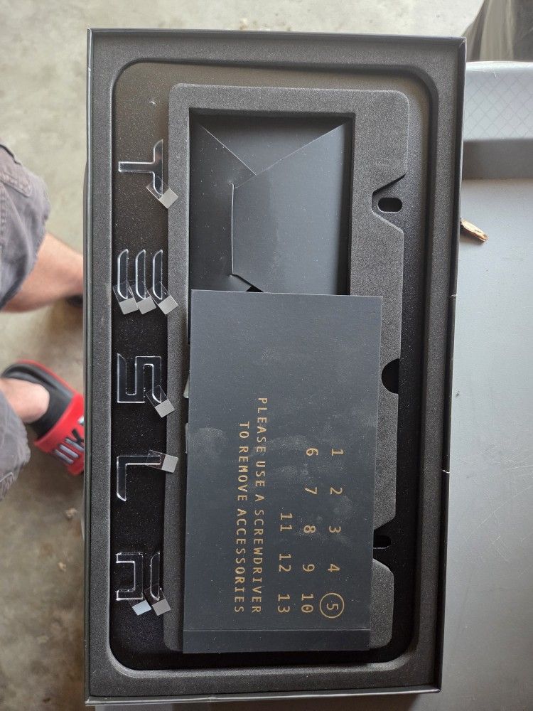 Tesla License Plate Cover
