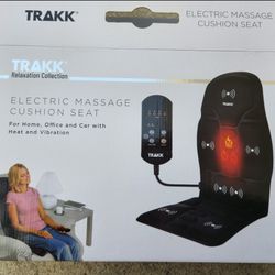 TRAKK Electric Massage Cushion Seat for use in homes, offices, and cars