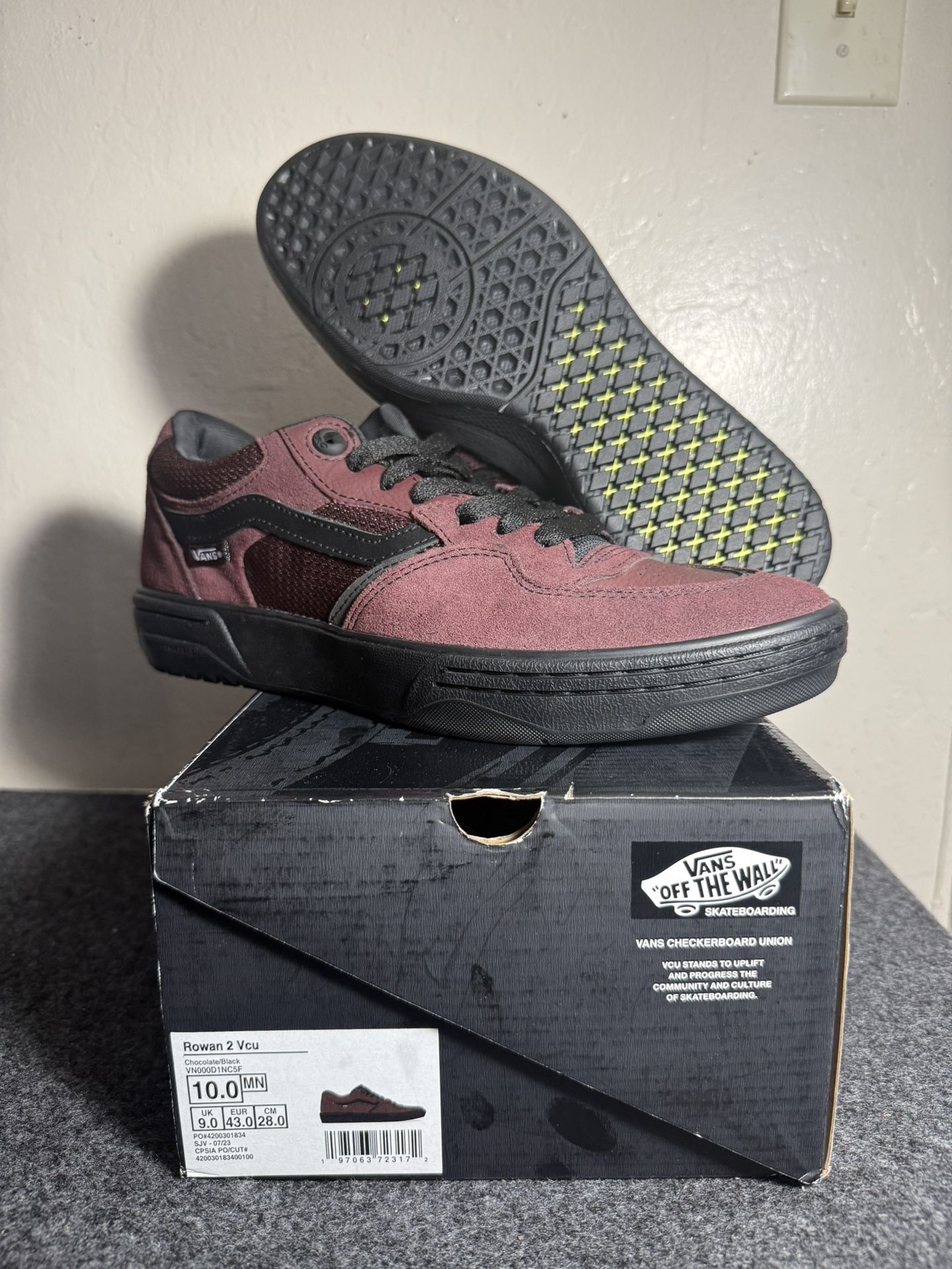 Vans Rowan 3 Brand New Skate Shoes Size 10
