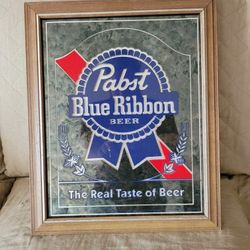Vintage 1982 Pabst Blue Ribbon Mirror