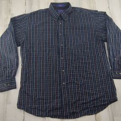Pendleton Button Up Plaid Shirt Men Size Large