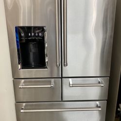 Stainless Steel Kitchen Aid 5 Door French Door Refrigerator