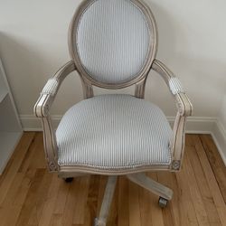 Blue And White Office Chair 