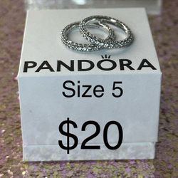 Mother’s Day Pandora Sterling Silver Rings Various Styles 