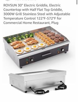 Commercial griddle 110v 30 inch