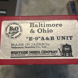 Baltimore & Ohio. E-9 A&B Unit