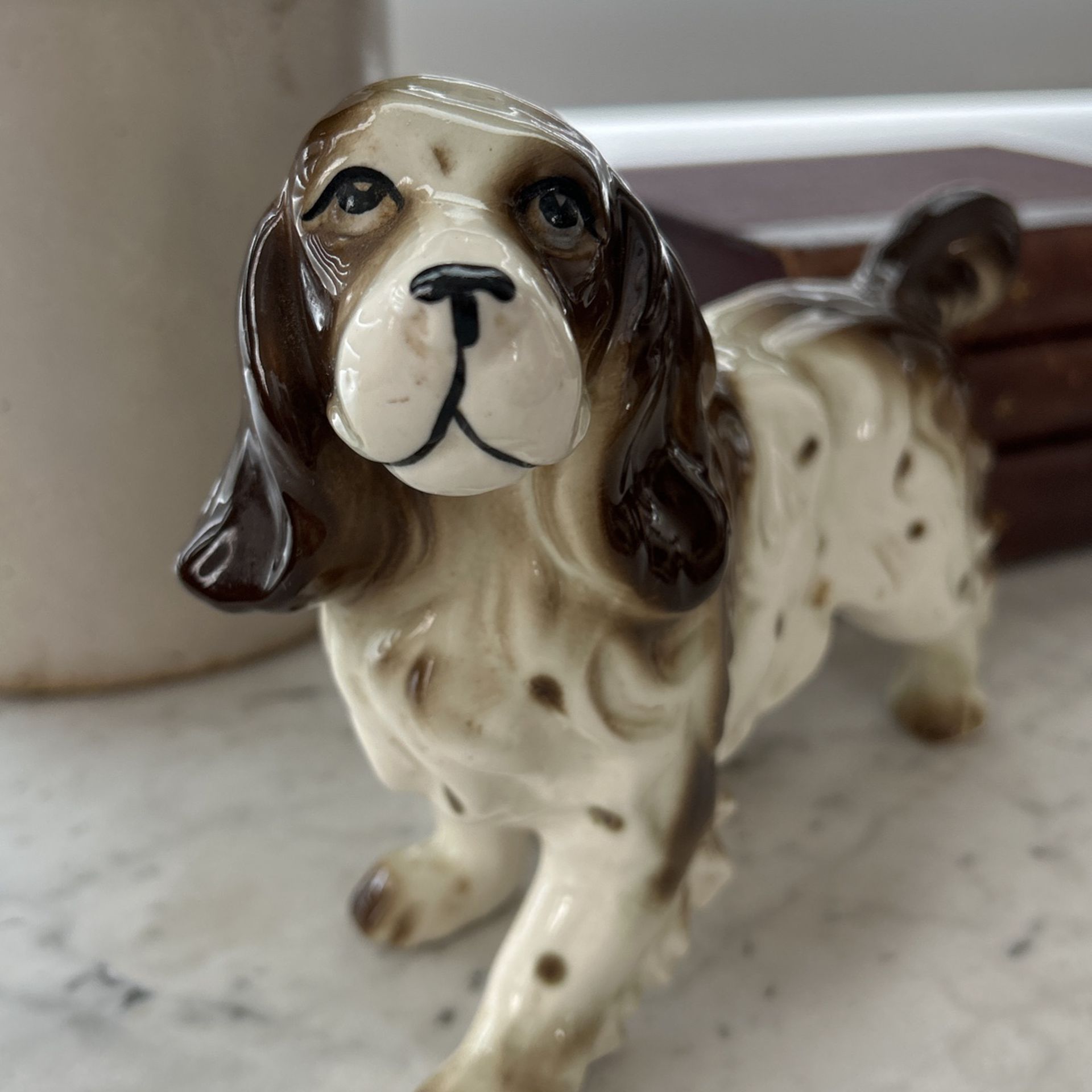 Ceramic Vintage Dog Figurine 