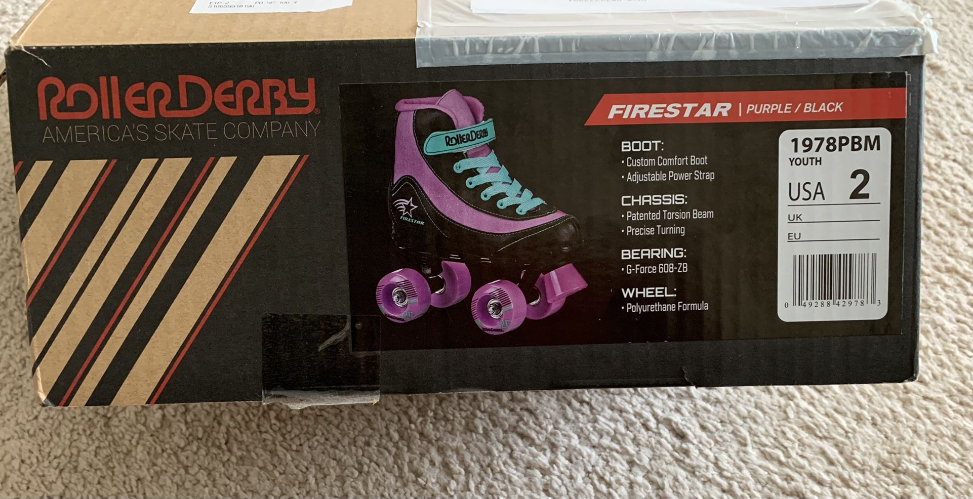 Youth Sz 2 Roller skates derby $25