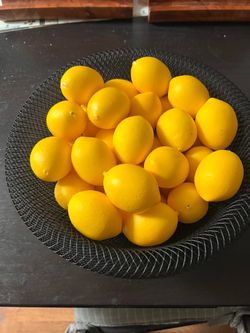 Decorative Faux Lemon Basket