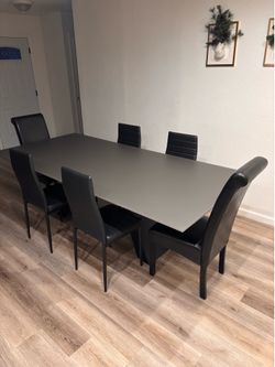 Dining table with chairs