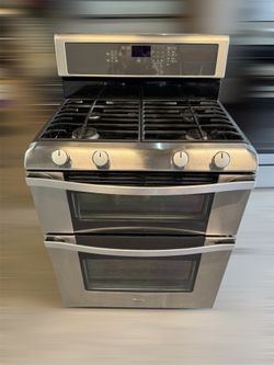 DOUBLE OVEN WHIRLPOOL GAS STOVE