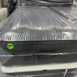 TWIN XL SIMMONS BEAUTYREST BLACK (FIRM) MATTRESS & BOX SPRING BED SET