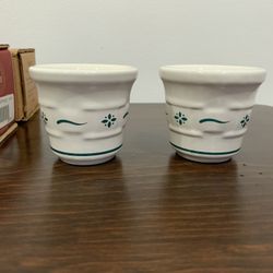 Longaberger Pottery Votive Set