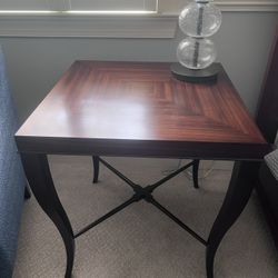 Ethan Allen Gracie End Table, Dark Sable
