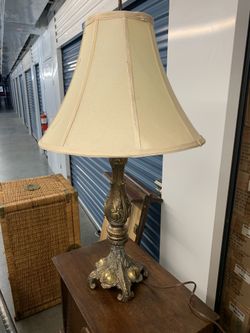 Vintage solid brass lamp