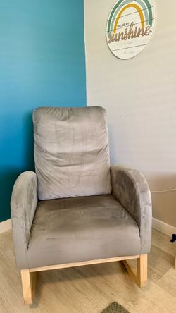 Gray Rocking Chair