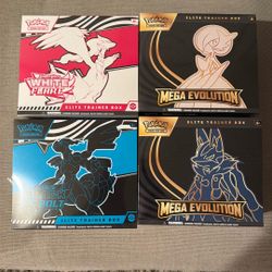 Mega ETB’s White Flare and Black Bolt ETB