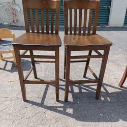 Set Up Two Nice Bar Stools