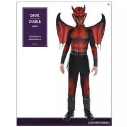 Devil Monster Demon Red Black Halloween Child Costume