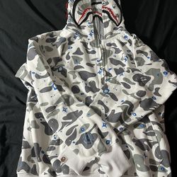 Double hooded bape hoodie size S