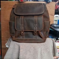 Laptop Backpack Leather