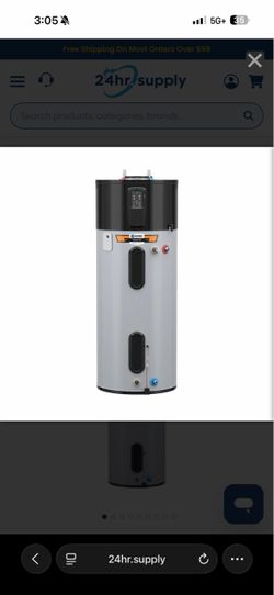 State HPSX-80-DHPT Premier AL 80 Gallon Hybrid Smart Electric Heat Pump Water Heater with Leak Detection & Alert Technology