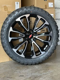 22" RIMS W/33125022 TIRES 4 MONTHS NO INTREST