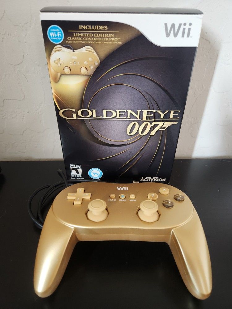 Limited Edition Golden Eye Wii Controller