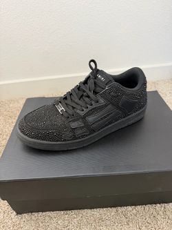 Amiri Skel Low Crystal Sneakers Black