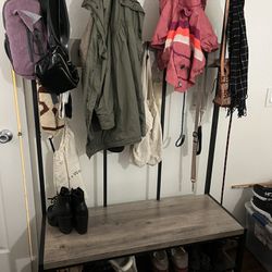 Coat Rack And Shoe Bench/Storage MUST GO IN NEXT FEW DAYS