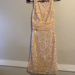 Sequin Gown Peach