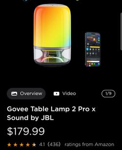 Govee table lamp 2 pro X sound by JBL