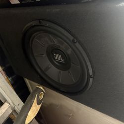 JBL 12” deep sub in box