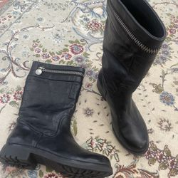 New Coach Leather Boots 5 Or 5.5 