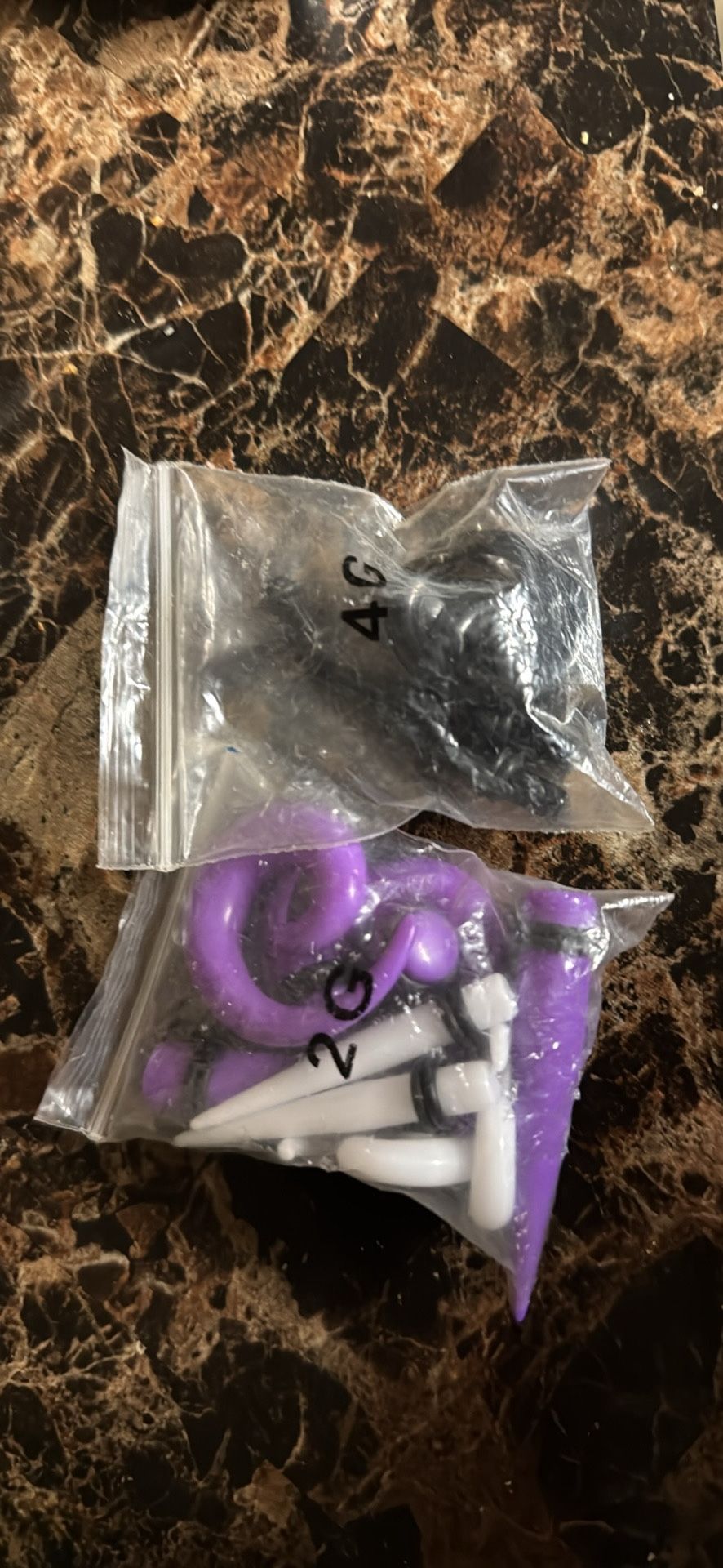 Ear Gauges & Earrings W/ Cross
